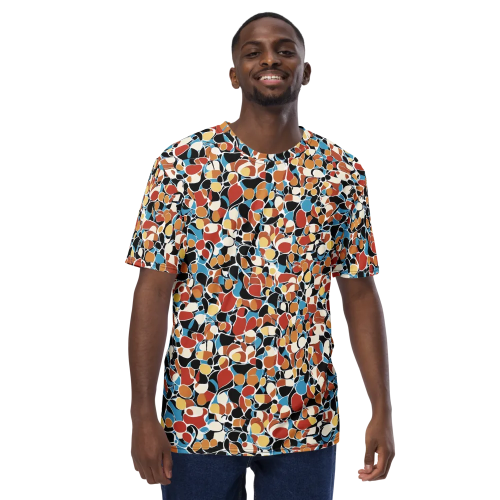Terrazzo Pulse on Men's Crew Neck T-Shirt — Front