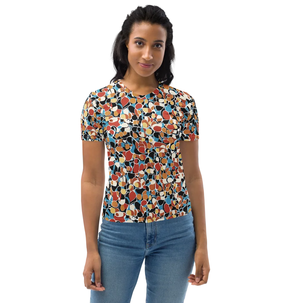 Terrazzo Pulse on Women's Crew Neck T-Shirt — Front