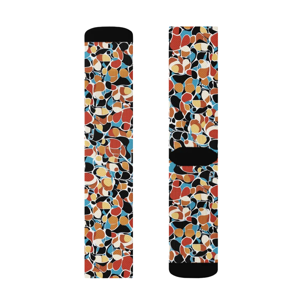 Terrazzo Pulse on Socks — Right Sock