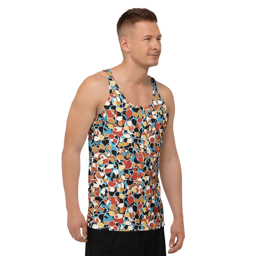Terrazzo Pulse on Men's Tank Top — Right Front