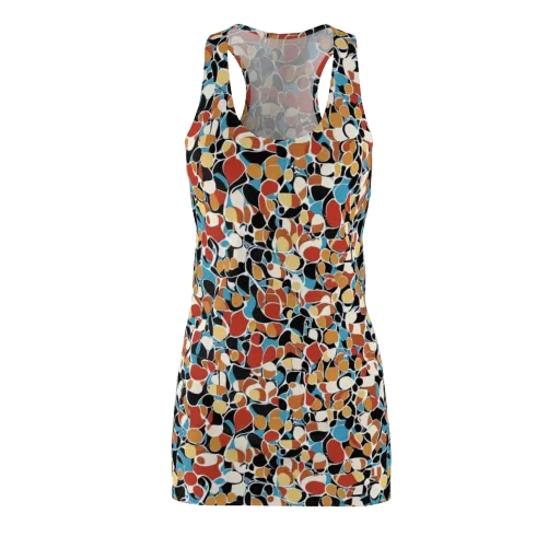 Terrazzo Pulse on a Racerback Dress