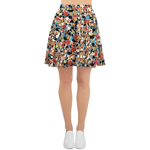 Terrazzo Pulse on a Skater Skirt