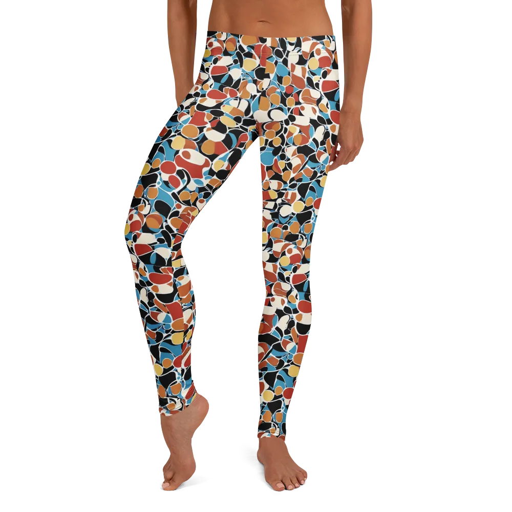 Terrazzo Pulse on Leggings — Front