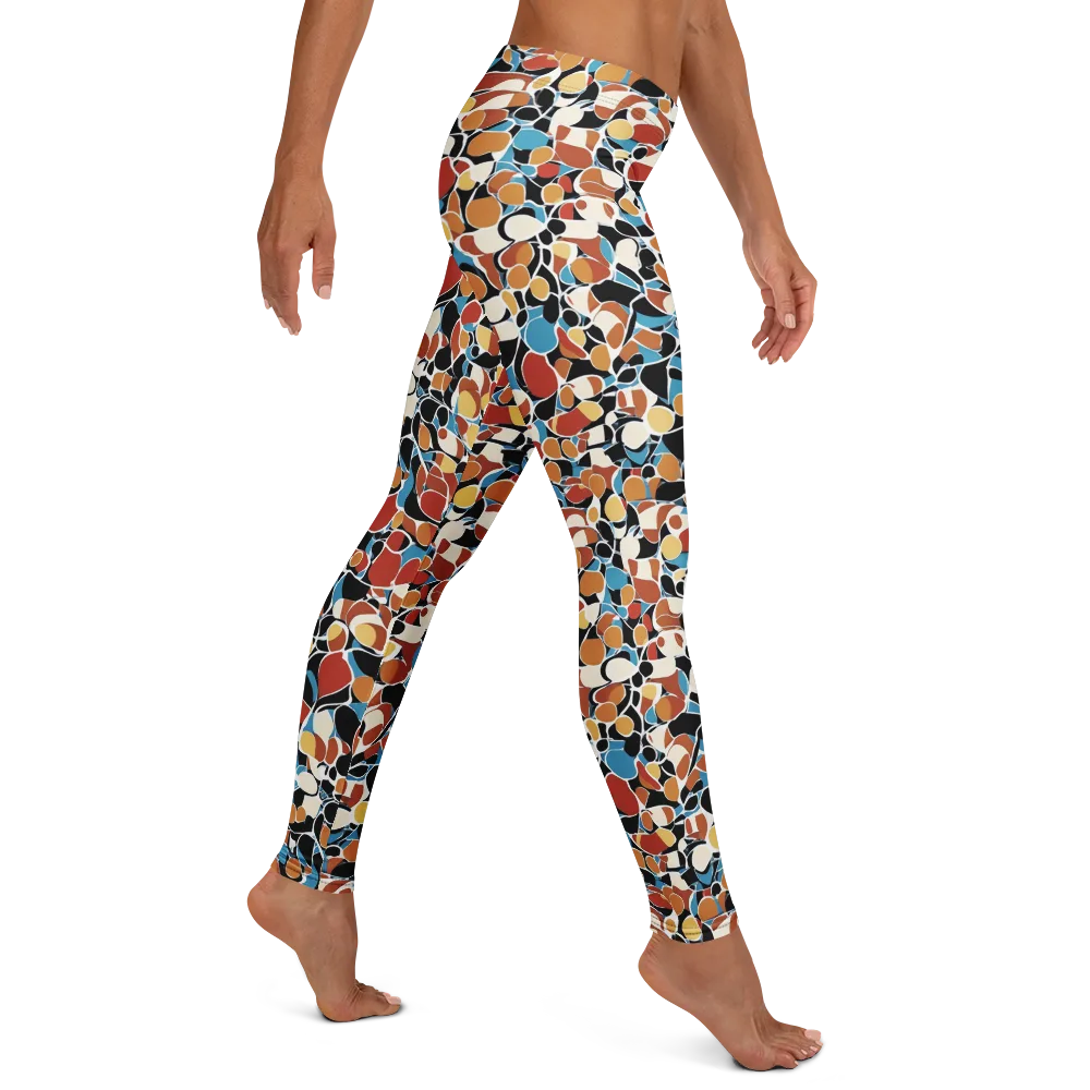 Terrazzo Pulse on Leggings — Right