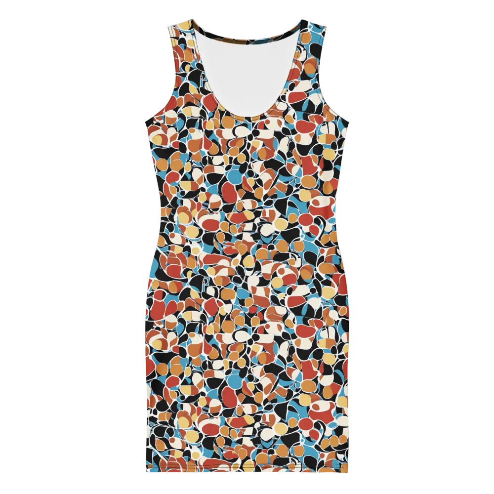 Terrazzo Pulse on Bodycon Dress — Front