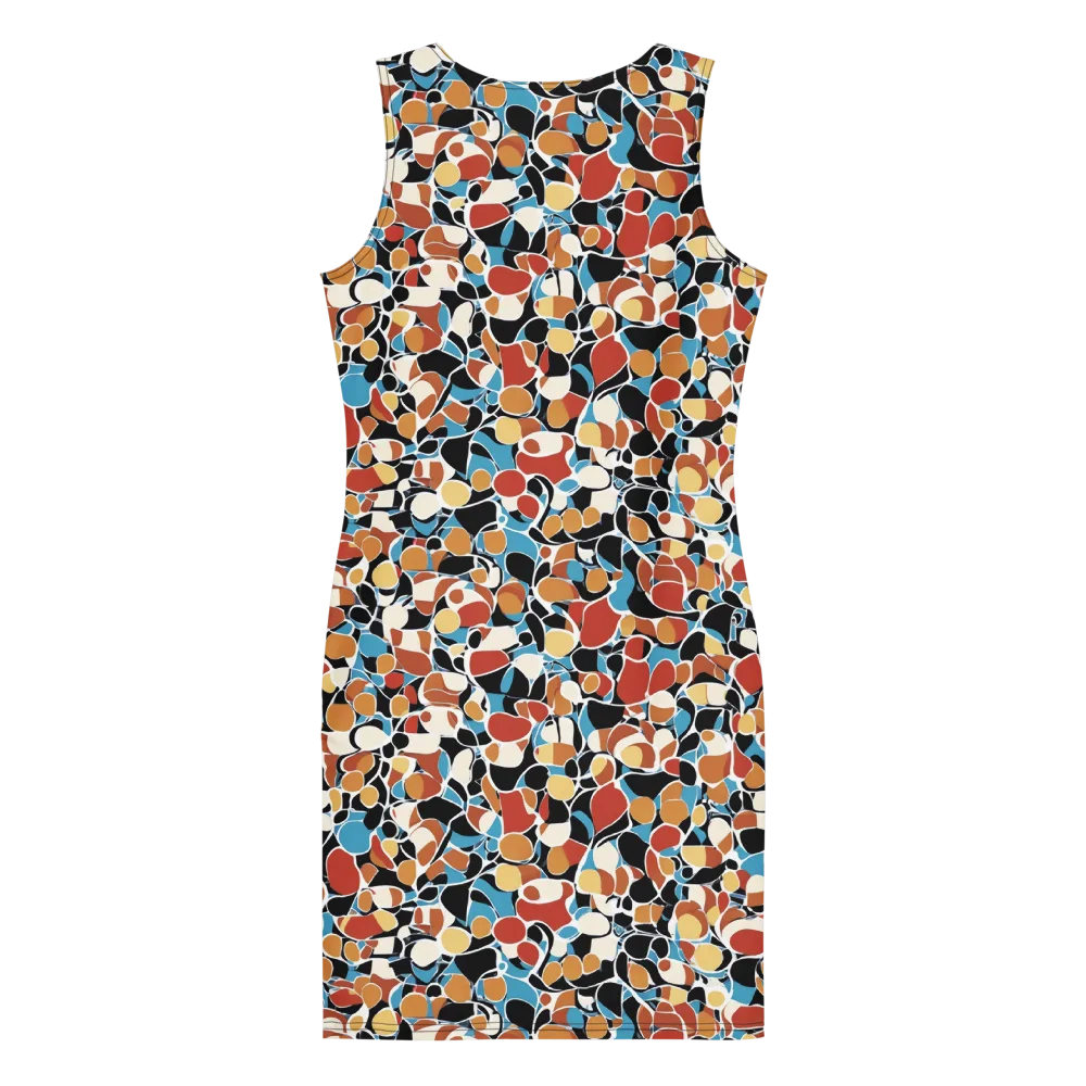 Terrazzo Pulse on Bodycon Dress — Back