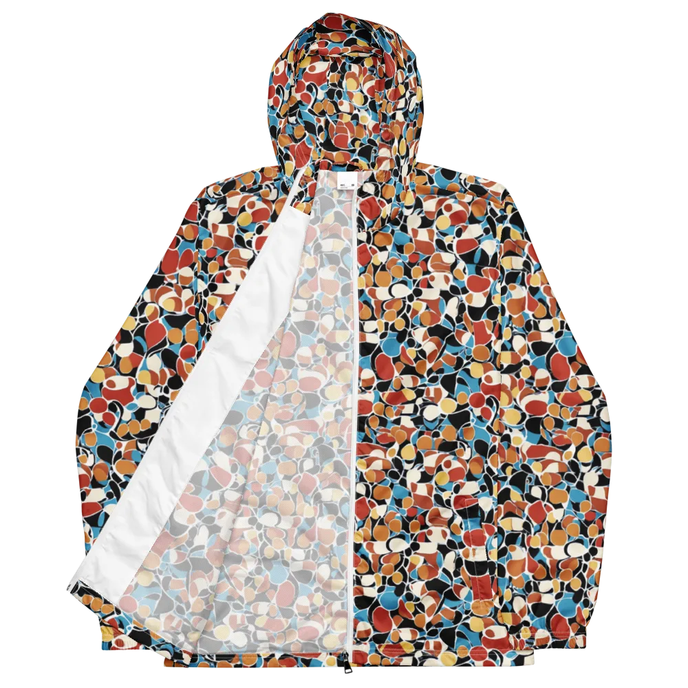 Terrazzo Pulse on Men's Windbreaker — Front