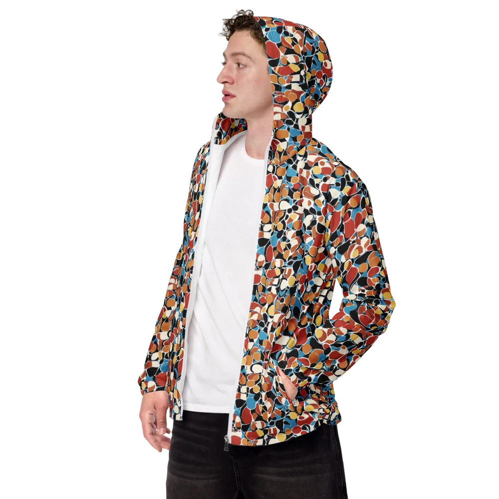 Terrazzo Pulse on Men's Windbreaker — Left Front