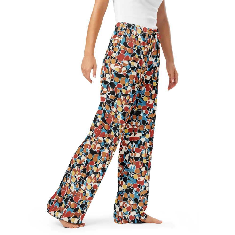 Terrazzo Pulse on Women's Pajama Pants — Right Front