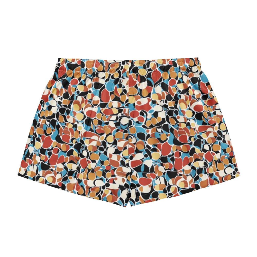 Terrazzo Pulse on Women's Pajama Shorts — Back