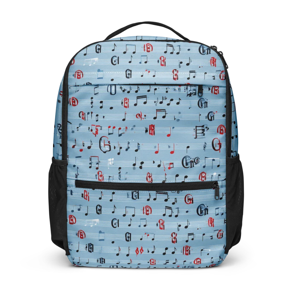 Blue Note Ballet on Utility Backpack — Front