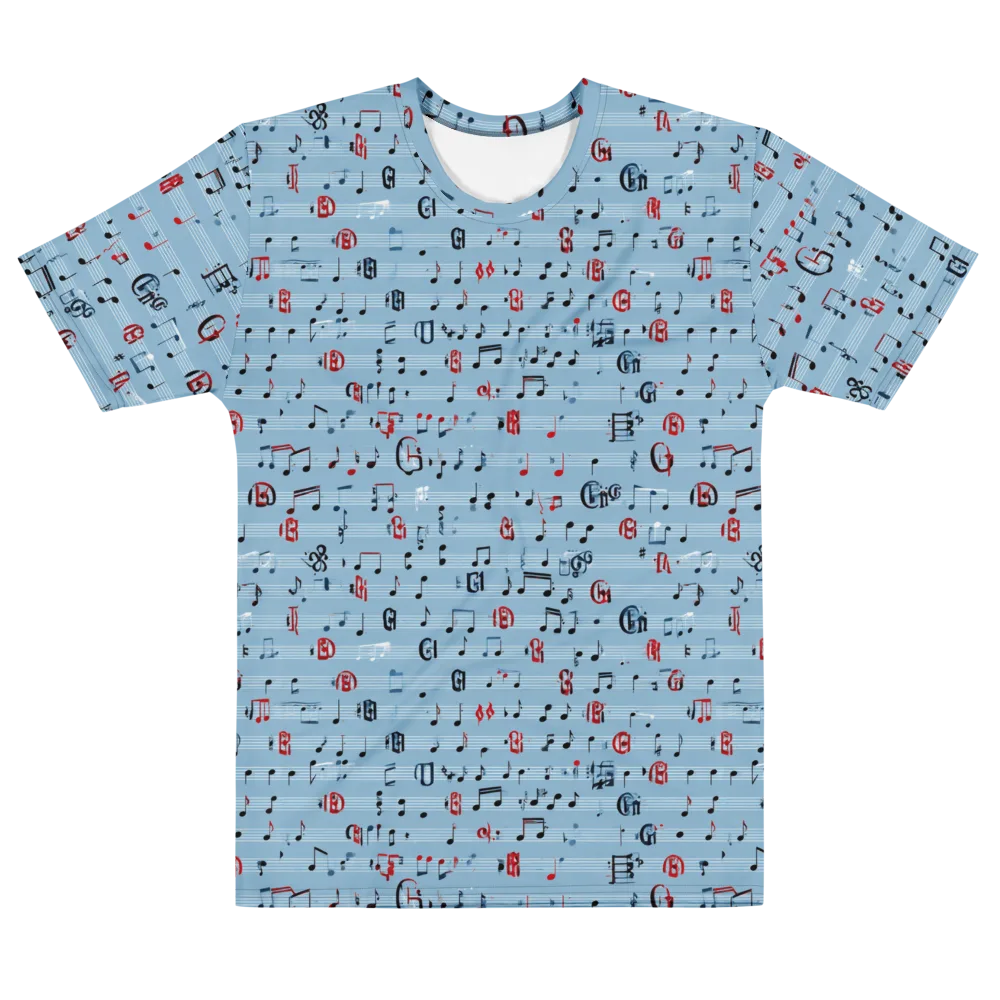 Blue Note Ballet on Men's Cotton Crew Neck T-Shirt — Front