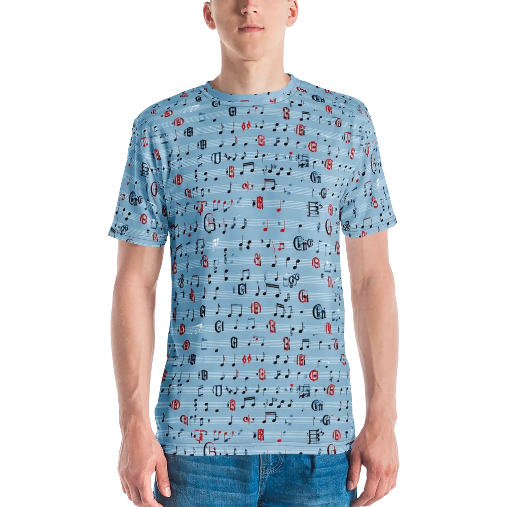 Blue Note Ballet on Men's Crew Neck T-Shirt — Front