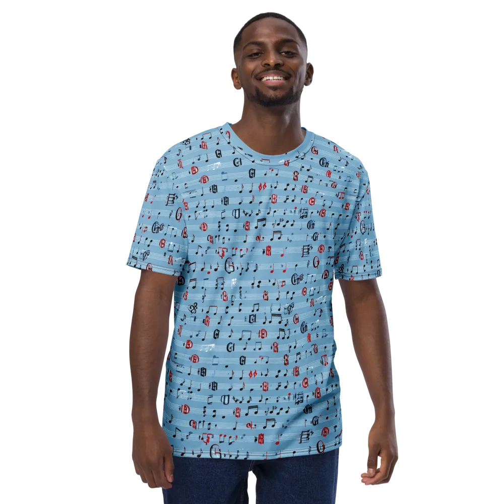 Blue Note Ballet on Men's Crew Neck T-Shirt — Front