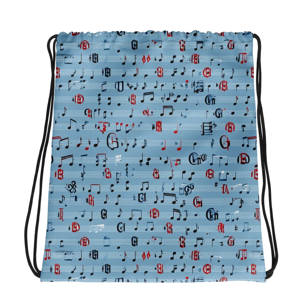 Blue Note Ballet on Drawstring Bag — Photo