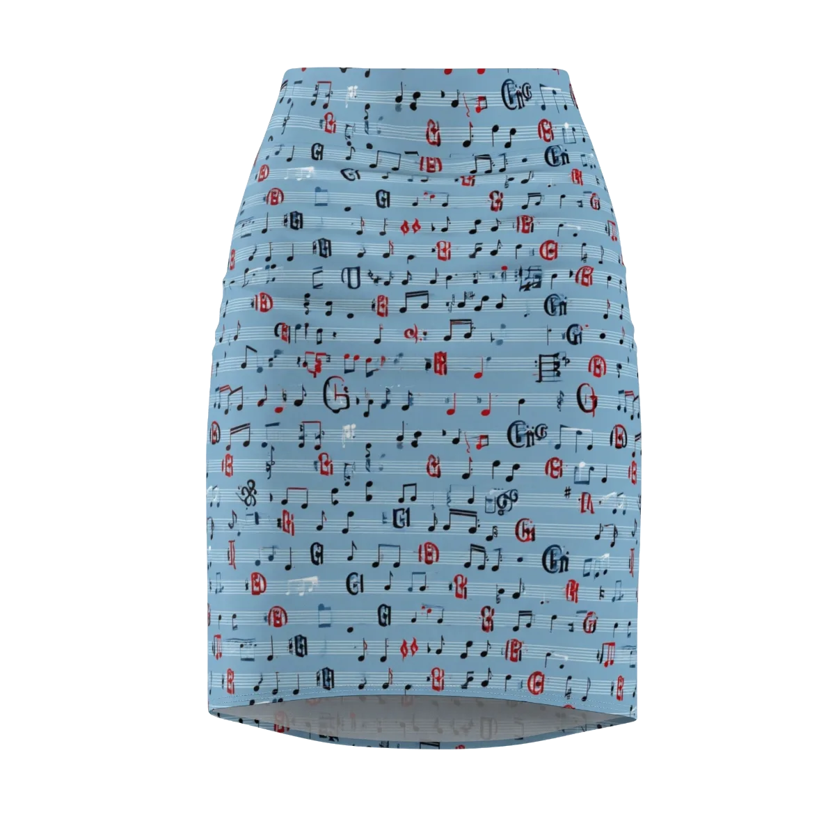Blue Note Ballet on Pencil Skirt — Front