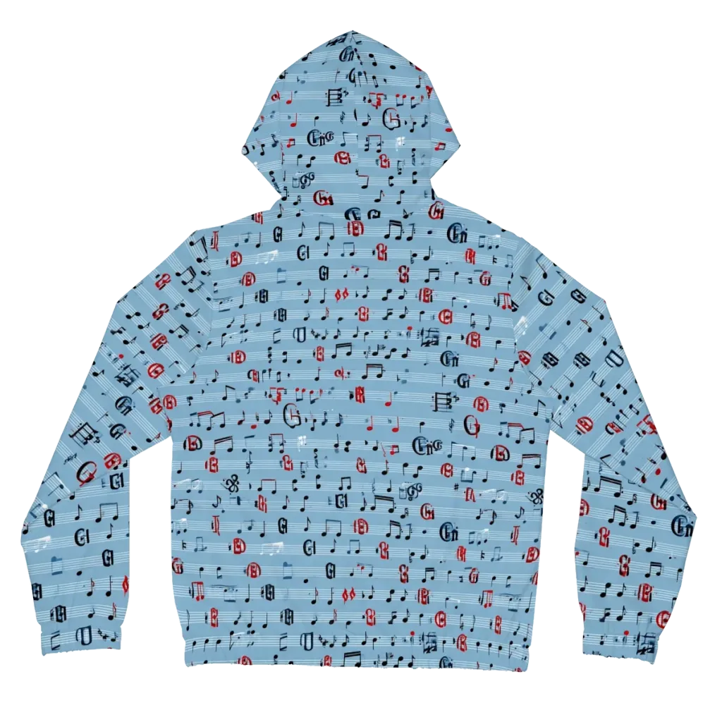 Blue Note Ballet on Women's Full-Zip Hoodie — Back