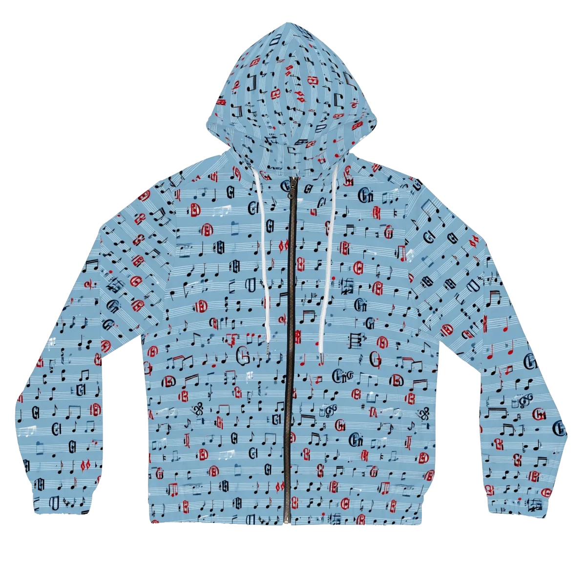 Blue Note Ballet on Women's Full-Zip Hoodie — Front