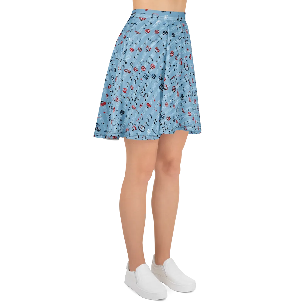 Blue Note Ballet on Skater Skirt — Right