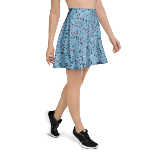 Blue Note Ballet on a Skater Skirt