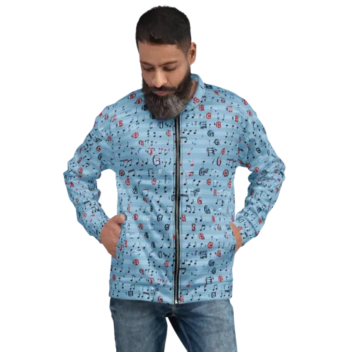 Blue Note Ballet on a Bomber Jacket