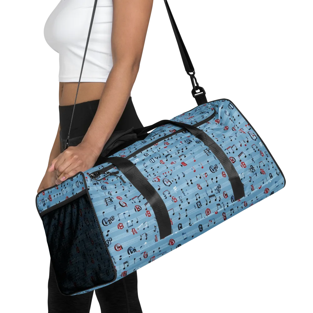 Blue Note Ballet on Duffle Bag — Front