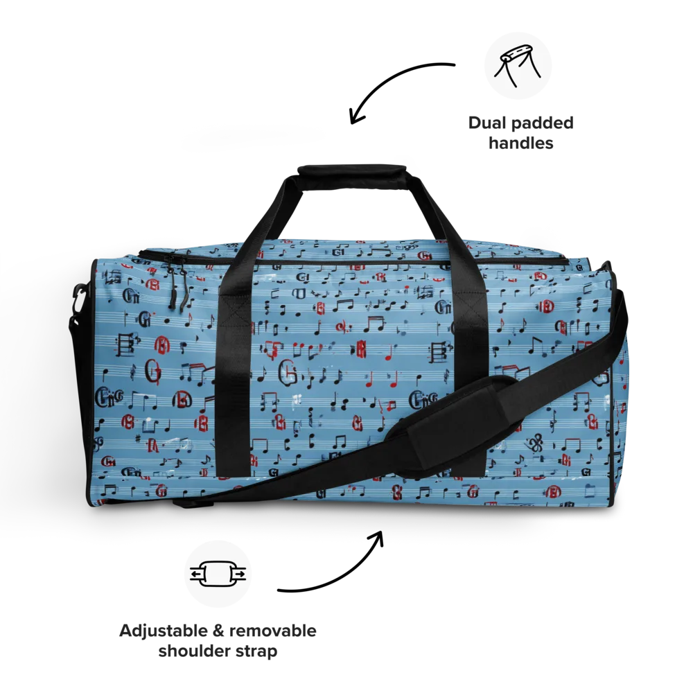 Blue Note Ballet on Duffle Bag — Front