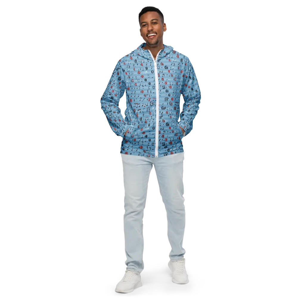 Blue Note Ballet on Men's Windbreaker — Front