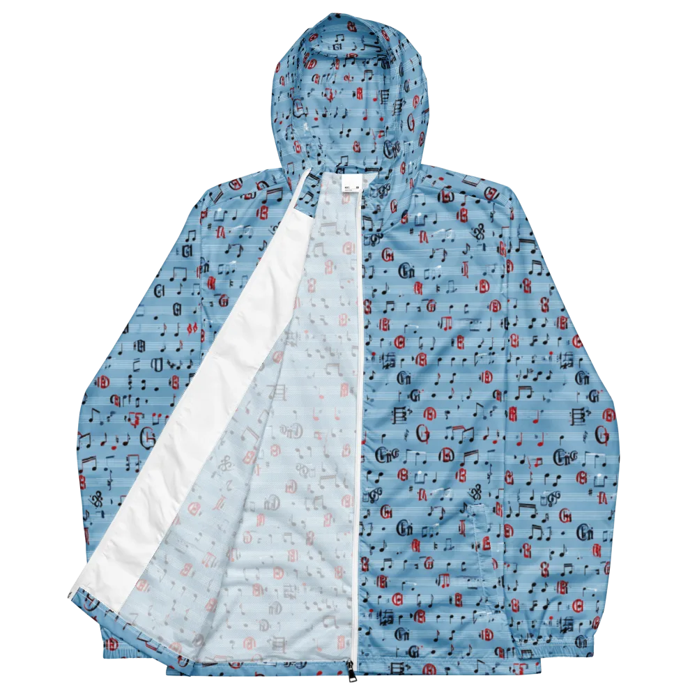 Blue Note Ballet on Men's Windbreaker — Front
