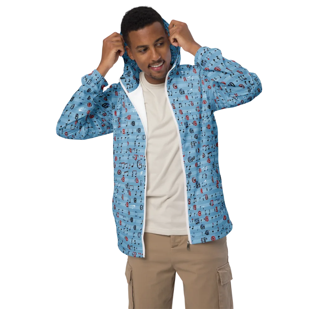 Blue Note Ballet on Men's Windbreaker — Front