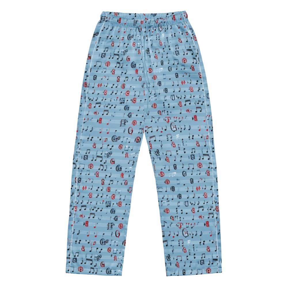 Blue Note Ballet on Women's Pajama Pants — Front