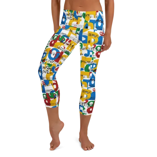 Chromatic Crescendo on a Capri Leggings