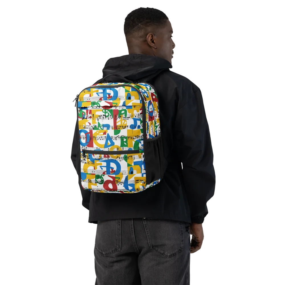 Chromatic Crescendo on Utility Backpack — Back