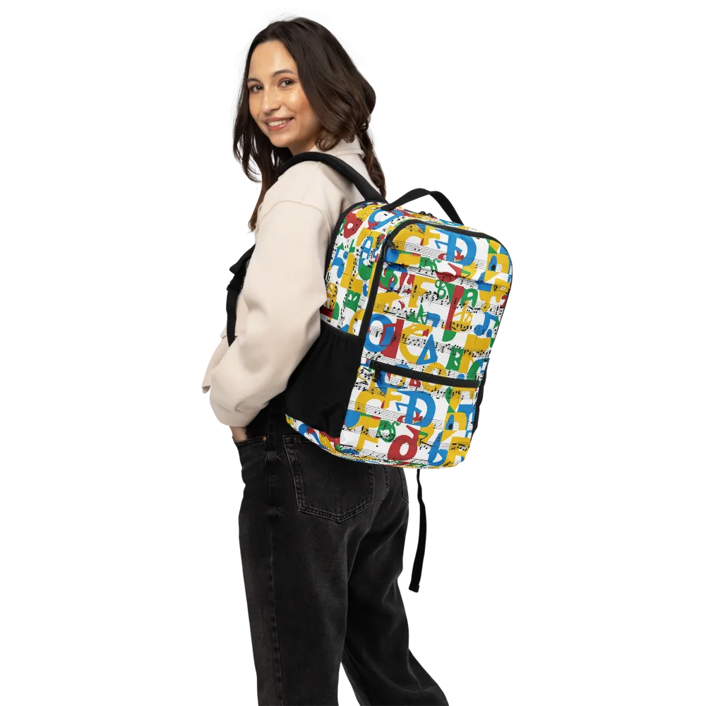 Chromatic Crescendo on Utility Backpack — Back