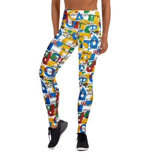 Chromatic Crescendo on a Yoga Leggings
