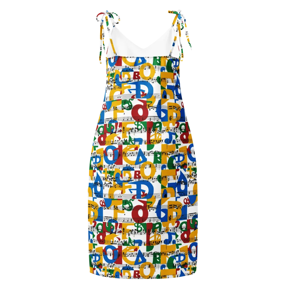 Chromatic Crescendo on Slip Dress — Back