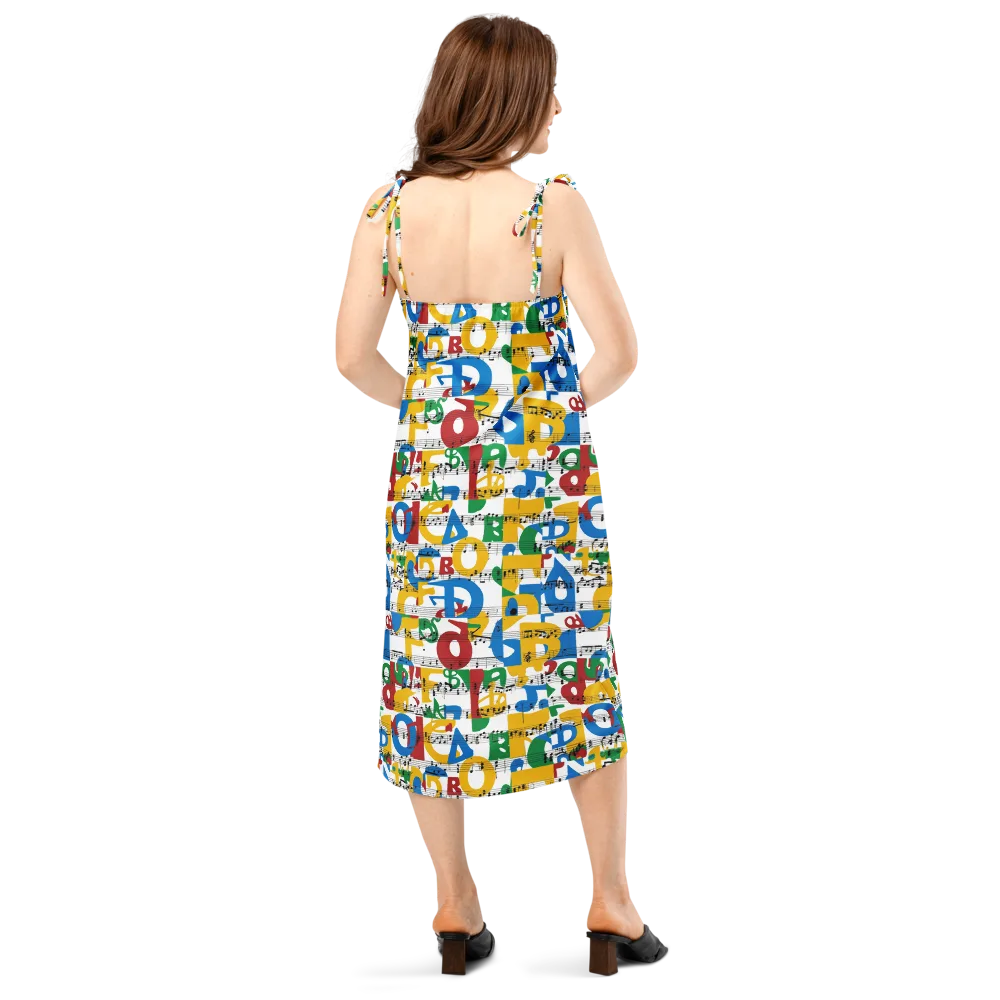 Chromatic Crescendo on Slip Dress — Back