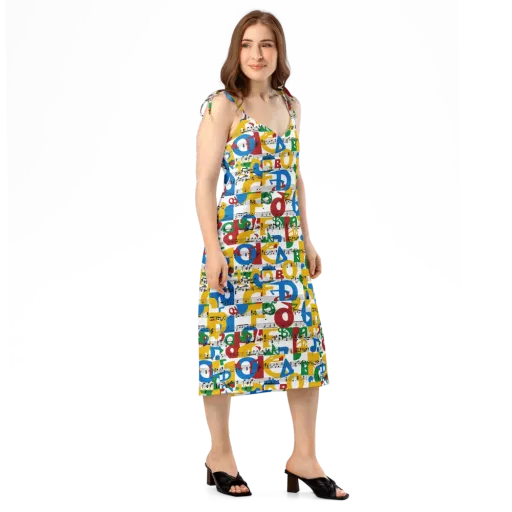 Chromatic Crescendo on a Slip Dress