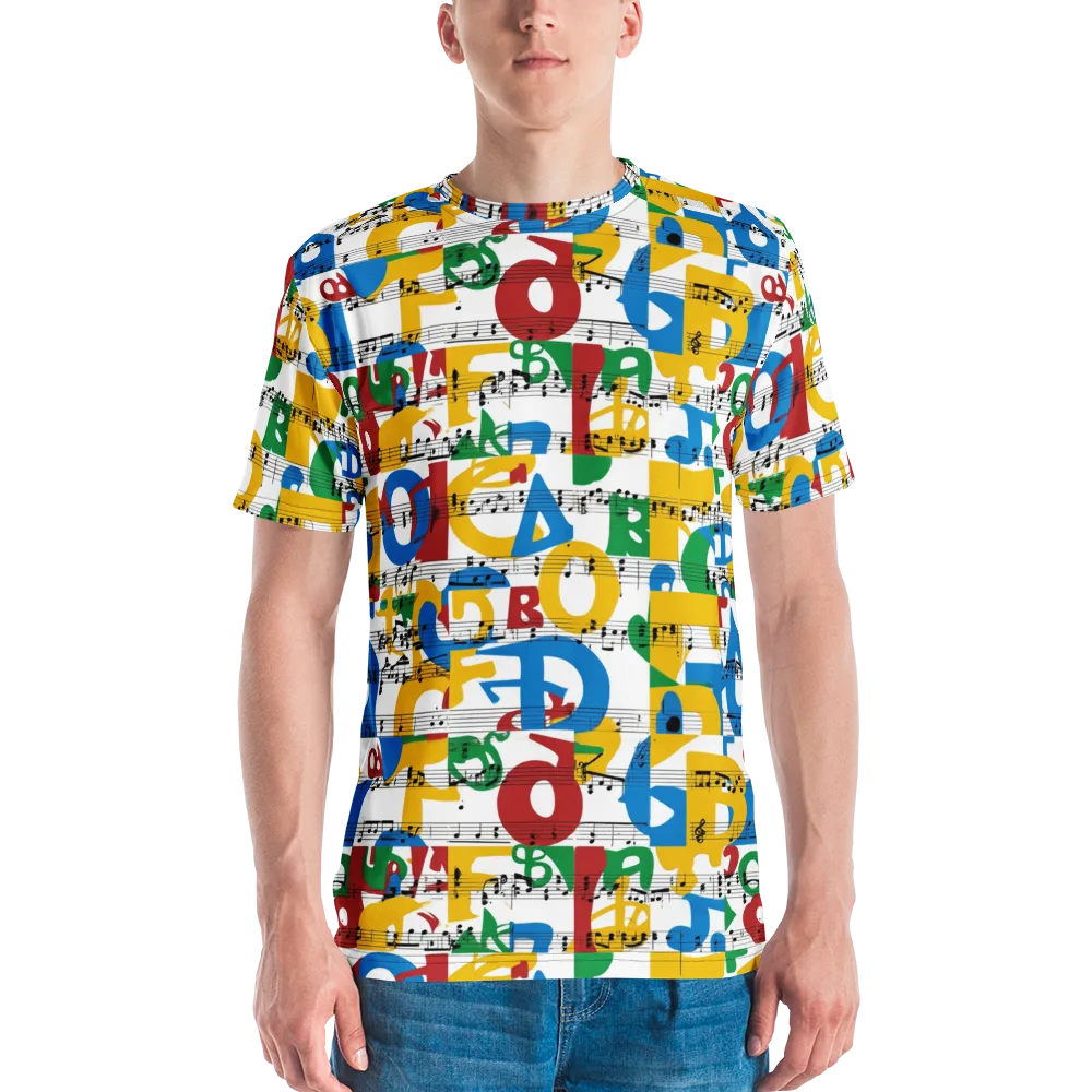 Chromatic Crescendo on Men's Crew Neck T-Shirt — Front