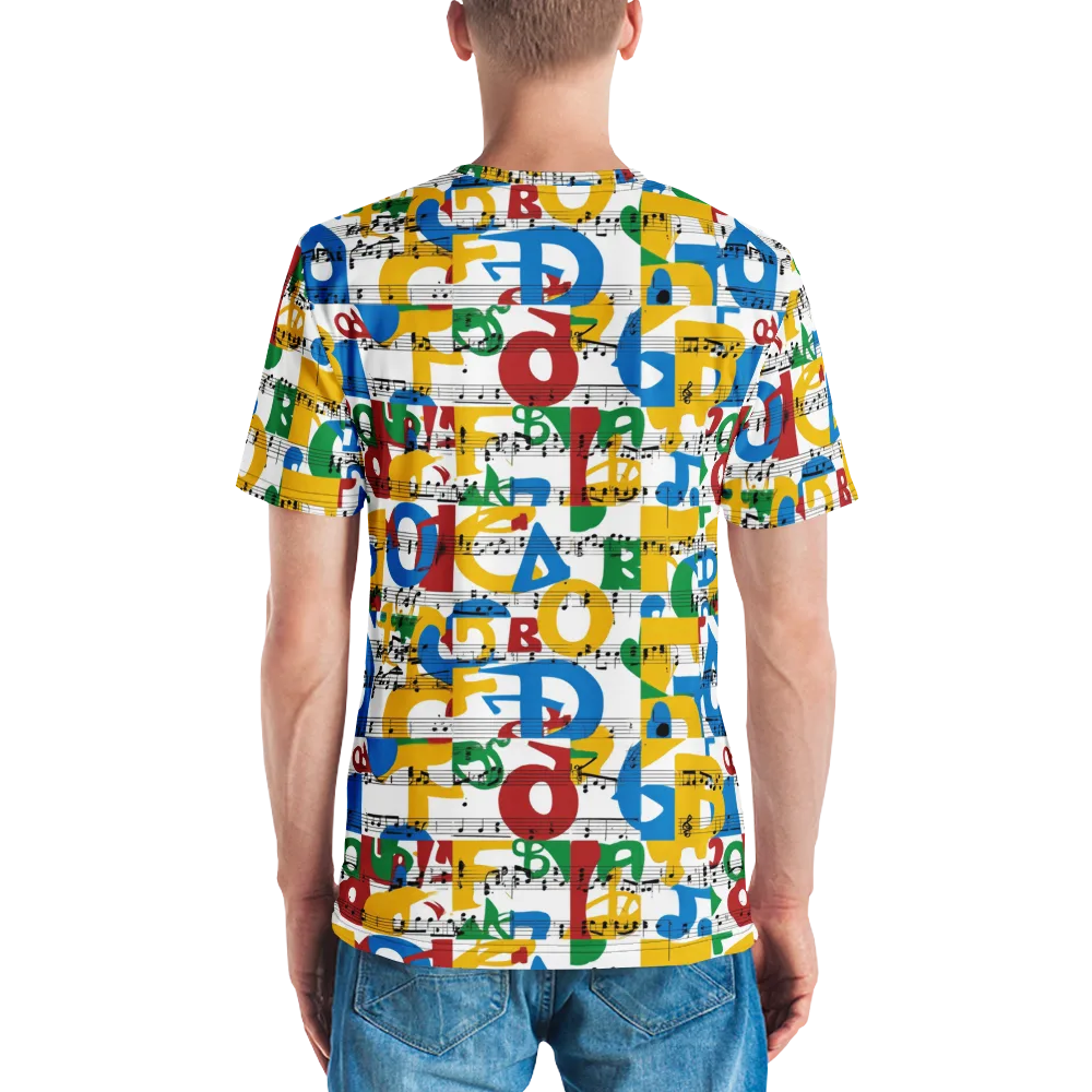 Chromatic Crescendo on Men's Crew Neck T-Shirt — Back