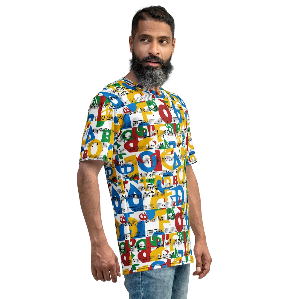 Chromatic Crescendo on Men's Crew Neck T-Shirt — Right
