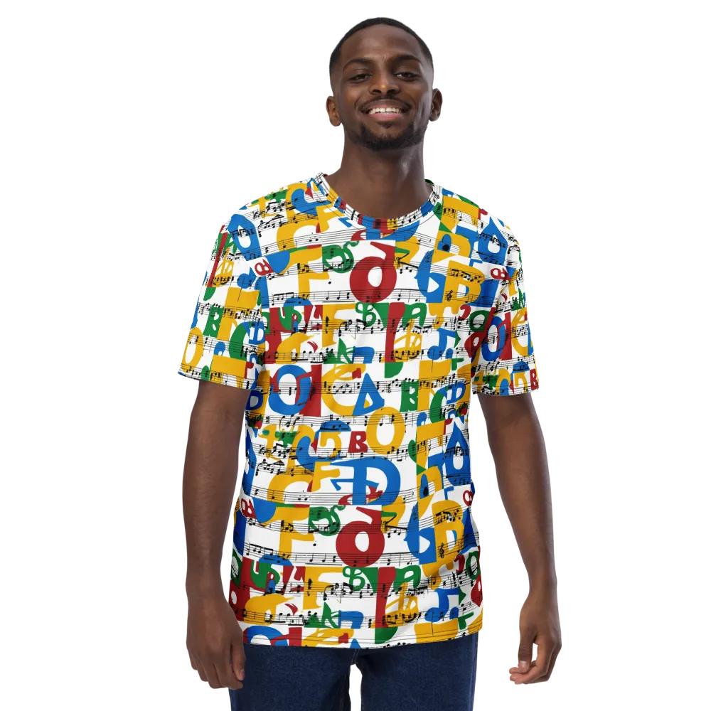 Chromatic Crescendo on Men's Crew Neck T-Shirt — Front