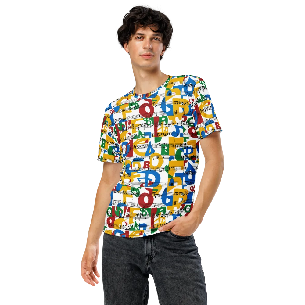 Chromatic Crescendo on Men's Crew Neck T-Shirt — Front