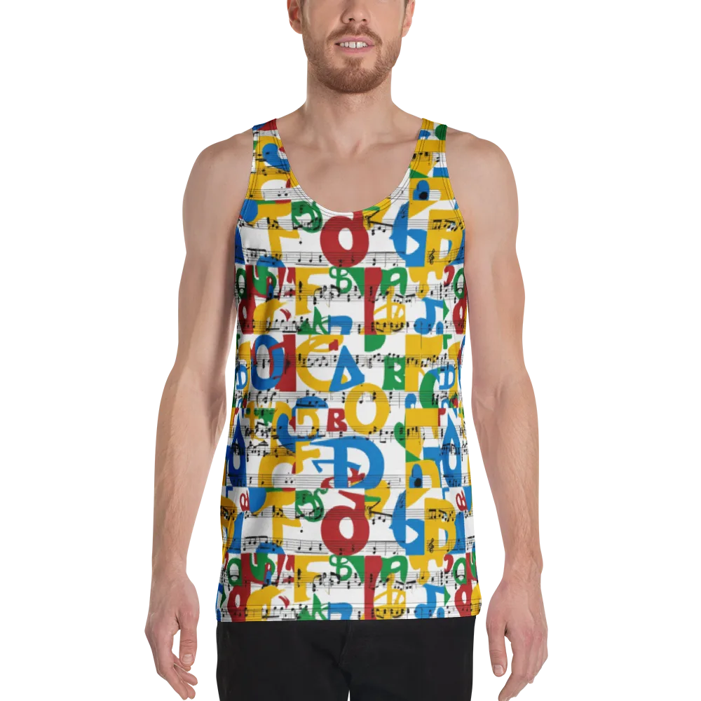 Chromatic Crescendo on Men's Tank Top — Front