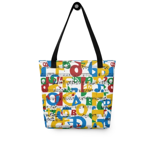 Chromatic Crescendo on a Tote Bag