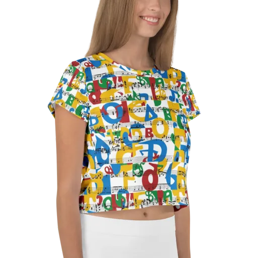 Chromatic Crescendo on a Crop Tee