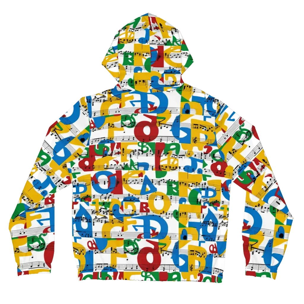 Chromatic Crescendo on Women's Full-Zip Hoodie — Back