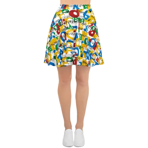 Chromatic Crescendo on a Skater Skirt