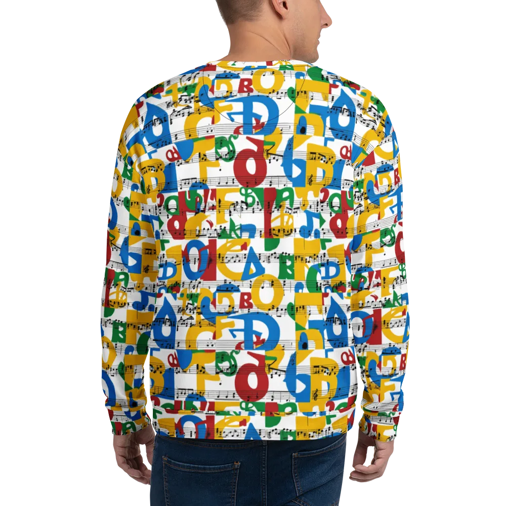 Chromatic Crescendo on Sweatshirt — Back