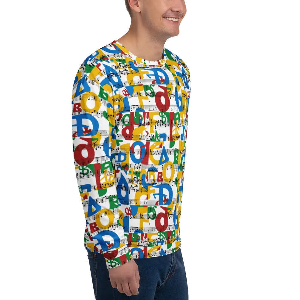 Chromatic Crescendo on Sweatshirt — Right Front